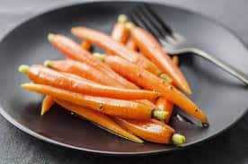 Carrots - safest human food for dogs