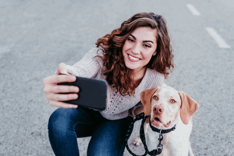 Capture the Perfect Angle selfies With Dog